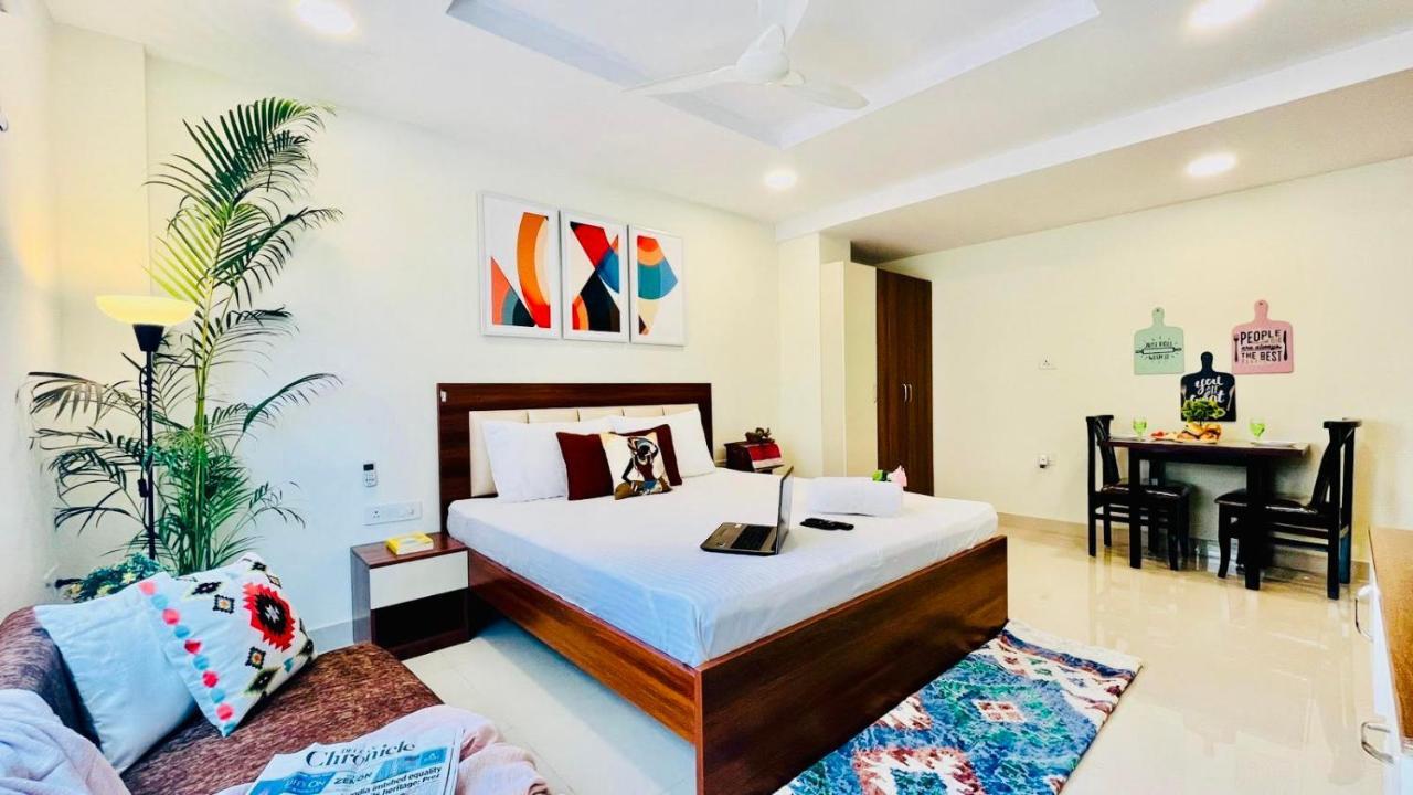 Olive Service Apartments Gachibowli Hyderabad Eksteriør billede